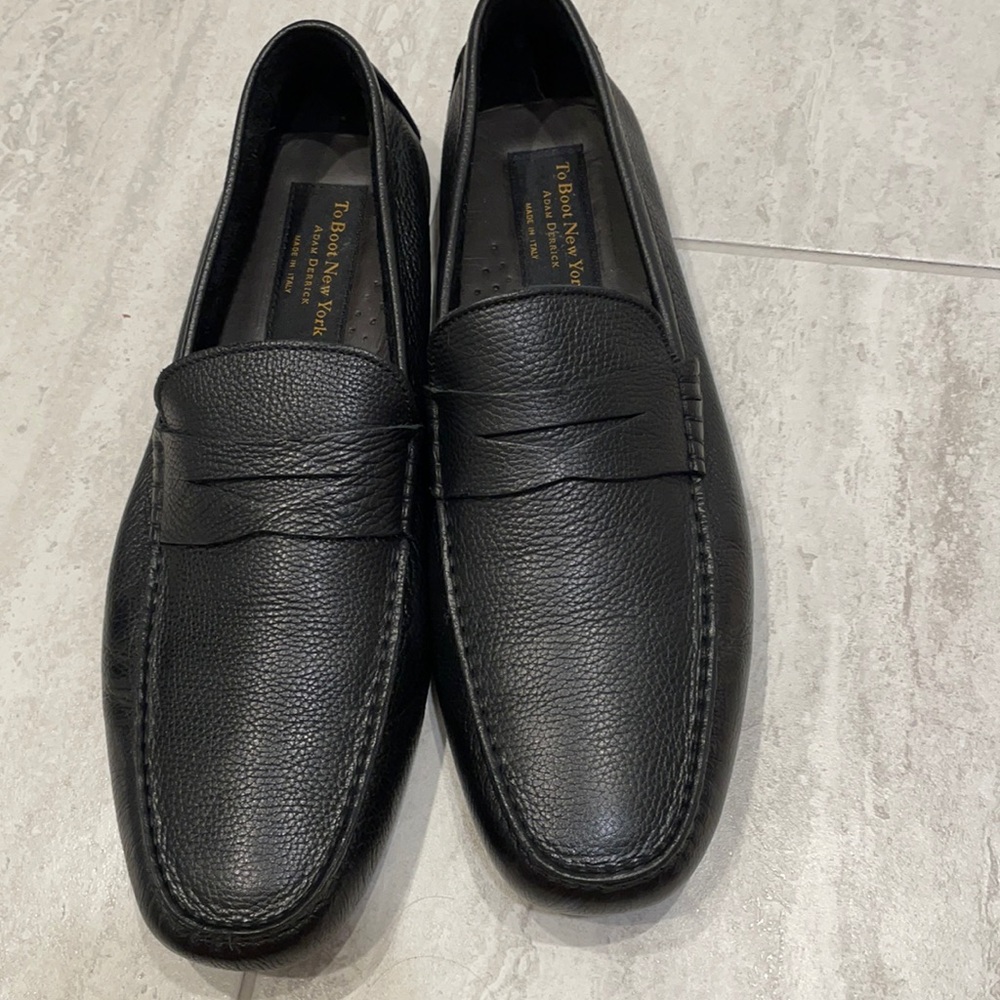 To Boot New York- Pebble Grain Driving Shoes